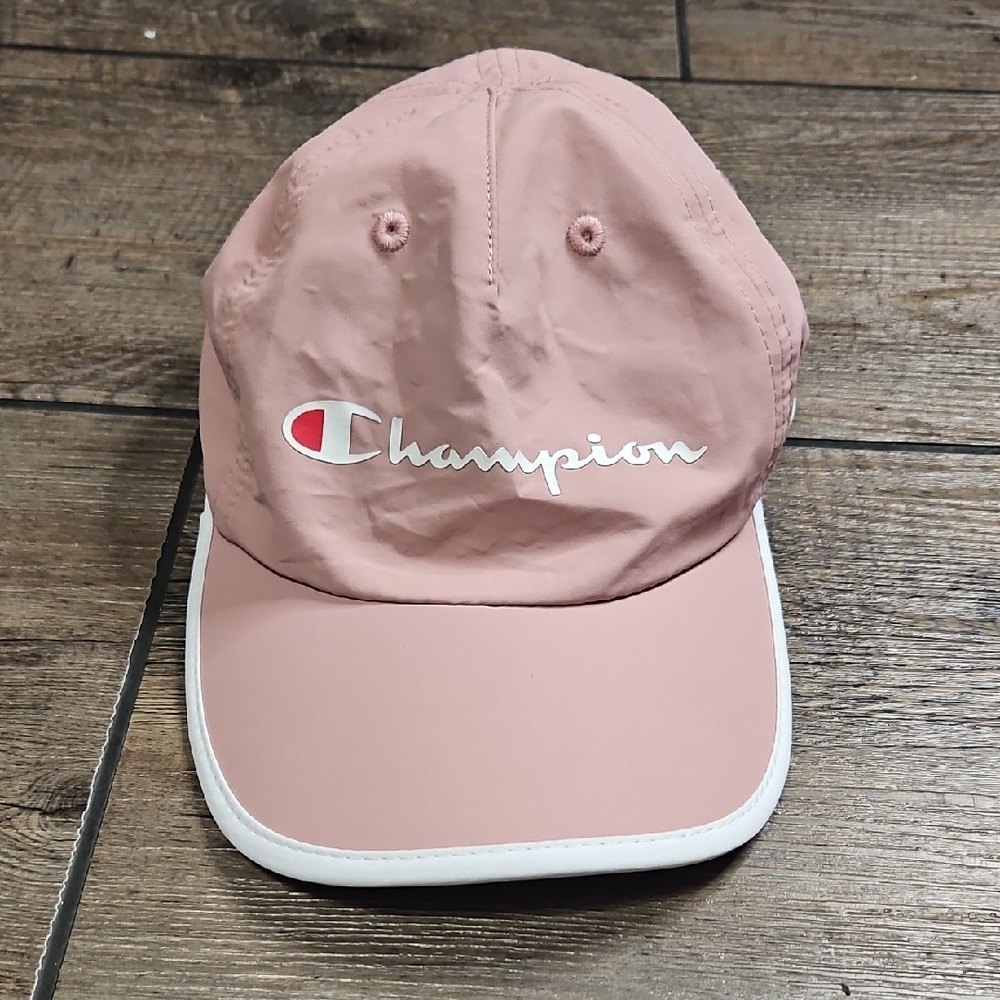 Champion Pink Strapback Running Hat, Never Worn